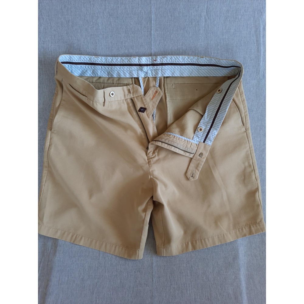 Tommy‎ Bahama TB 18 Golf Men 42 Relax Outdoor Lined Beige Flat Front Chino Short